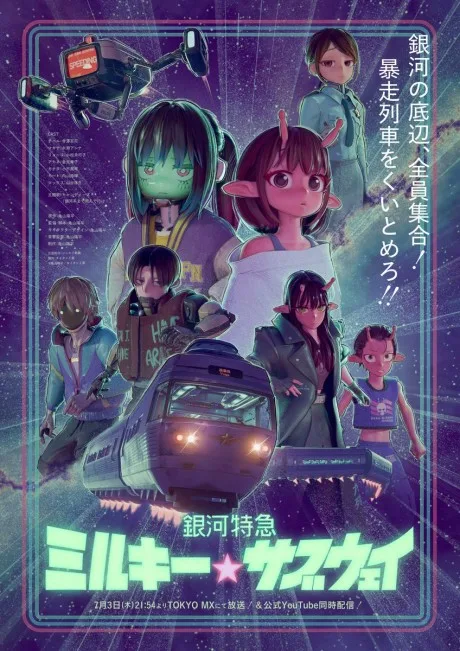 Ginga Tokkyuu Milky☆Subway poster